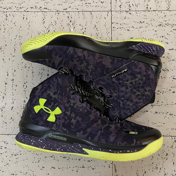 Curry 1 Dark Matter Sneakers  Steph Curry MENS size 10 - Picture 2 of 6